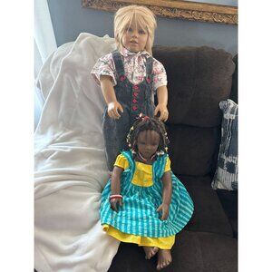 Annette Himstedt Kasmir and Ayoka Dolls,  Beautiful no paperwork
